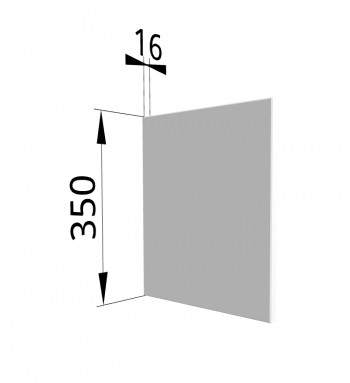 Панель торцевая (для шкафа горизонтального) ПГ Ройс (Белый софт) в Тогучине - toguchin.mebel54.com | фото