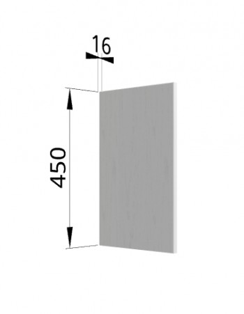 Панель торцевая (для шкафа горизонтального высокого) ВПГ Капля (Белый) в Тогучине - toguchin.mebel54.com | фото