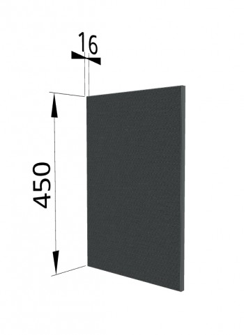 Панель торцевая (для шкафа горизонтального высокого) ВПГ Квадро (Железо) в Тогучине - toguchin.mebel54.com | фото