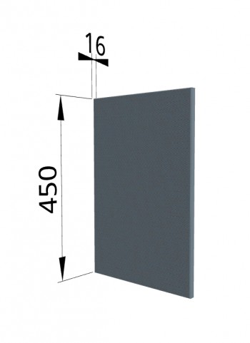 Панель торцевая (для шкафа горизонтального высокого) ВПГ Квадро (Лунный свет) в Тогучине - toguchin.mebel54.com | фото
