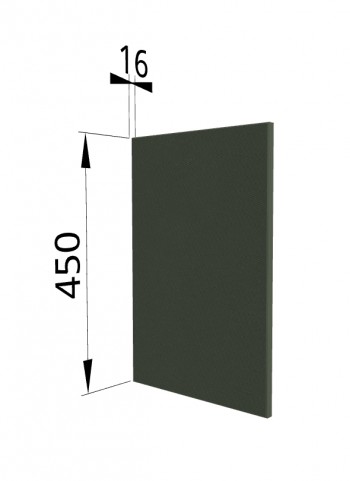 Панель торцевая (для шкафа горизонтального высокого) ВПГ Квадро (Оливково-зеленый) в Тогучине - toguchin.mebel54.com | фото