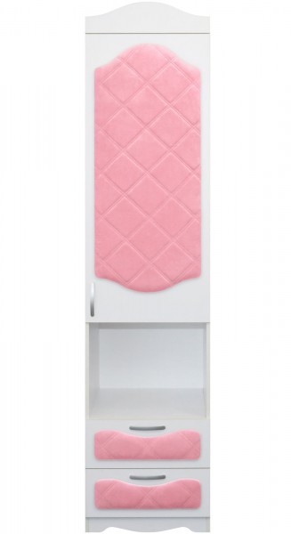 Пенал с ящиками серии Иллюзия 36 Светло-розовый в Тогучине - toguchin.mebel54.com | фото