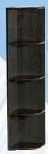 Полка угловая низкая ДЛЯ ГОСТИНОЙ ПУН-305 Венге в Тогучине - toguchin.mebel54.com | фото