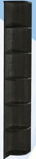 Полка угловая высокая ДЛЯ ГОСТИНОЙ ПУВ-305 Венге в Тогучине - toguchin.mebel54.com | фото