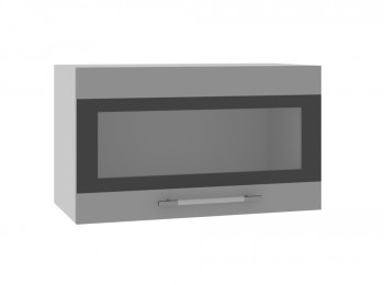 Ройс ГПГСФ 600 Шкаф верхний горизонтальный (Графит софт/корпус Серый) в Тогучине - toguchin.mebel54.com | фото