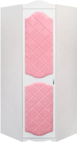 Шкаф угловой Иллюзия 36 Светло-розовый в Тогучине - toguchin.mebel54.com | фото