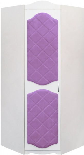 Шкаф угловой Иллюзия 67 Светло-фиолетовый в Тогучине - toguchin.mebel54.com | фото