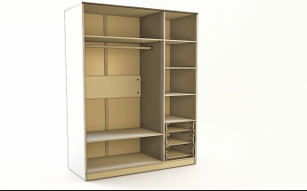 Шкаф 3-х створчатый с ящиками Бэлла (Выбеленное дерево/Белый) в Тогучине - toguchin.mebel54.com | фото