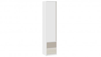 Шкаф для белья комбинированный «Сканди» Дуб Гарден/Белый/Глиняный серый в Тогучине - toguchin.mebel54.com | фото