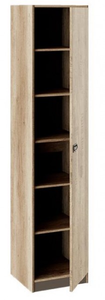 Шкаф для белья «Пилигрим» (Дуб Каньон светлый, Фон серый) в Тогучине - toguchin.mebel54.com | фото