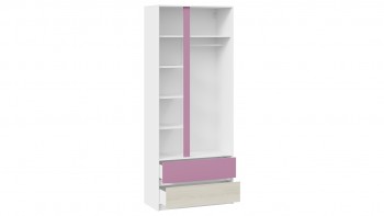 Шкаф для одежды комбинированный «Сканди» Дуб Гарден/Белый/Лиловый в Тогучине - toguchin.mebel54.com | фото