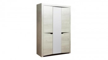 Шкаф для одежды "Лючия" (3-х дв.) (венге / белый) в Тогучине - toguchin.mebel54.com | фото