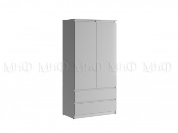 Шкаф двухстворчатый Челси комбинированный (Белый/Белый глянец) в Тогучине - toguchin.mebel54.com | фото