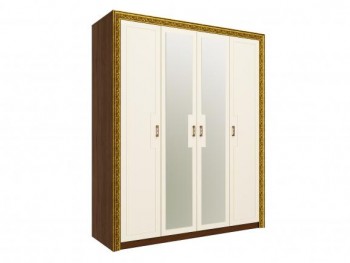 Шкаф комбинированный "Айрум" (дуб кальяри/белый/зеркало/1744) в Тогучине - toguchin.mebel54.com | фото