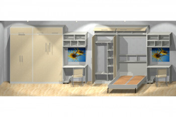 Шкаф-кровать детская в Тогучине - toguchin.mebel54.com | фото