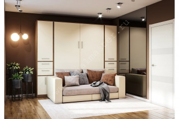 Шкаф-кровать с диваном Злата в Тогучине - toguchin.mebel54.com | фото