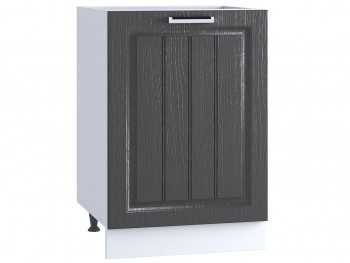 Шкаф нижний 500, ШН 500 (Клен серый/корпус белый) в Тогучине - toguchin.mebel54.com | фото