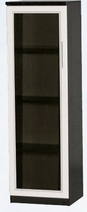 Шкаф нижний со стеклодверью ДЛЯ ГОСТИНОЙ ШНС-450 Венге/Дуб выбеленный в Тогучине - toguchin.mebel54.com | фото