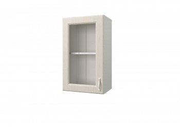 Шкаф с витриной Принцесса (Бежевый/Белый/ширина 400) в Тогучине - toguchin.mebel54.com | фото