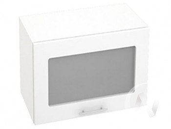 Шкаф со стеклом Валерия-М ШВГС-609 (Белый глянец/Белый/верхний/горизонтальный/высокий) в Тогучине - toguchin.mebel54.com | фото
