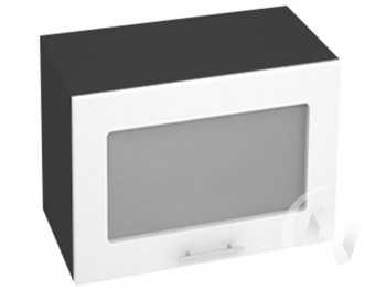 Шкаф со стеклом Валерия-М ШВГС-609 (Белый глянец/Венге/верхний/горизонтальный/высокий) в Тогучине - toguchin.mebel54.com | фото