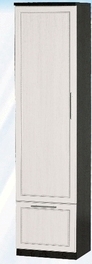 Шкаф средний с ящиком ДЛЯ ГОСТИНОЙ ШСЯ-450 Венге/Дуб выбеленный в Тогучине - toguchin.mebel54.com | фото