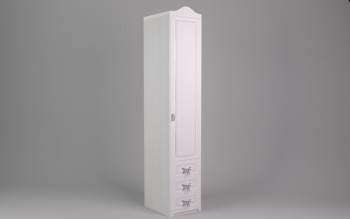 Шкаф угловой Бэлла с ящиками (Выбеленное дерево/Белый) в Тогучине - toguchin.mebel54.com | фото