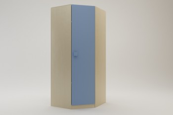 Шкаф угловой (угловая секция) Скай (Синий/корпус Клен) в Тогучине - toguchin.mebel54.com | фото