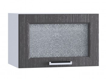 Шкаф верхний горизонтальный со стеклом 500, ШВГС 500 (Клен серый/корпус белый) в Тогучине - toguchin.mebel54.com | фото