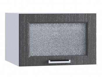 Шкаф верхний горизонтальный со стеклом 510, ШВГС 510 (Клен серый/корпус белый) в Тогучине - toguchin.mebel54.com | фото
