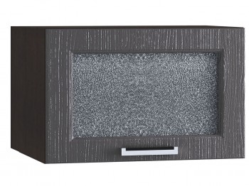 Шкаф верхний горизонтальный со стеклом 510, ШВГС 510 (Клен серый/корпус венге) в Тогучине - toguchin.mebel54.com | фото