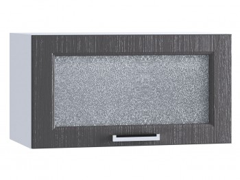 Шкаф верхний горизонтальный со стеклом 600, ШВГС 600 (Клен серый/корпус белый) в Тогучине - toguchin.mebel54.com | фото