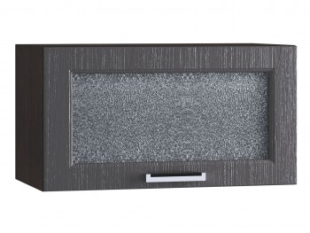 Шкаф верхний горизонтальный со стеклом 600, ШВГС 600 (Клен серый/корпус венге) в Тогучине - toguchin.mebel54.com | фото