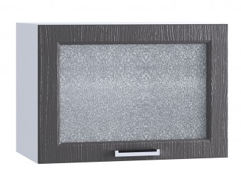 Шкаф верхний горизонтальный со стеклом 609, ШВГС 609 (Клен серый/корпус белый) в Тогучине - toguchin.mebel54.com | фото