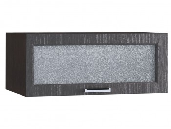 Шкаф верхний горизонтальный со стеклом 810, ШВГС 810 (Клен серый/корпус венге) в Тогучине - toguchin.mebel54.com | фото