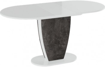 Стол обеденный «Монреаль» Тип 1 (Белый глянец/Моод темный) в Тогучине - toguchin.mebel54.com | фото