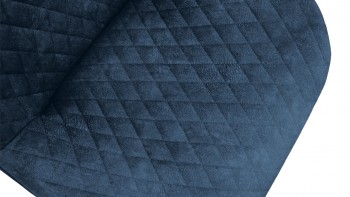 Стул «Оливер» К1С Черный муар/Микровелюр Wellmart Blue в Тогучине - toguchin.mebel54.com | фото