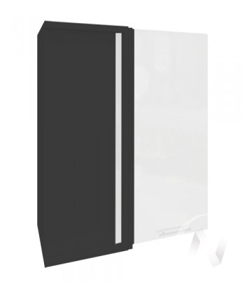 Угловой шкаф Валерия-М ШВУ 699 (Белый металлик/Венге/верхний/высокий) в Тогучине - toguchin.mebel54.com | фото