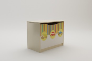 Ящик для игрушек Клаксон (Бежевый/корпус Клен) в Тогучине - toguchin.mebel54.com | фото