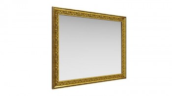 Зеркало навесное "Айрум"/(дуб кальяри / профиль: золото с орнаментом) в Тогучине - toguchin.mebel54.com | фото